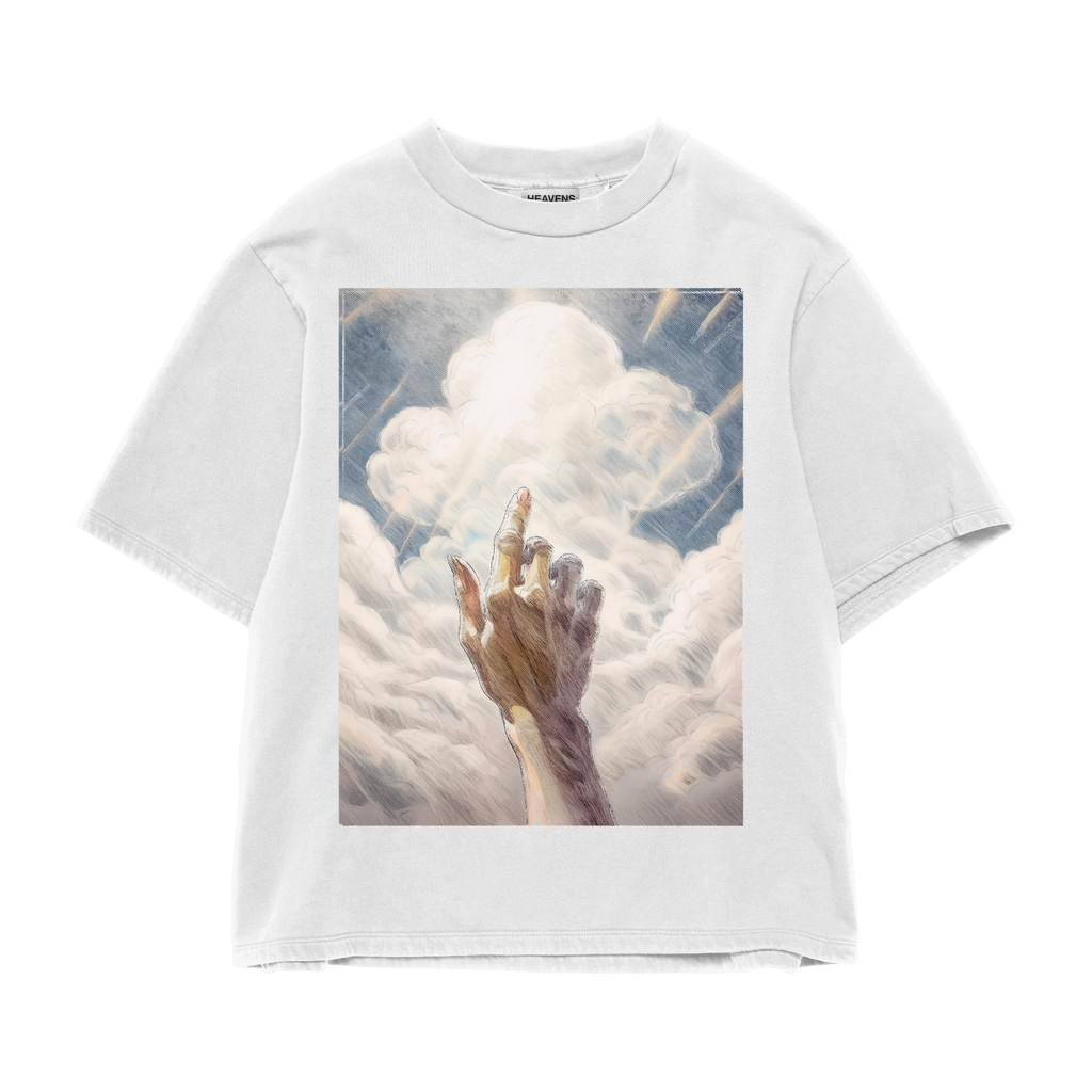 "Animated Touch" Graphic Tee – White