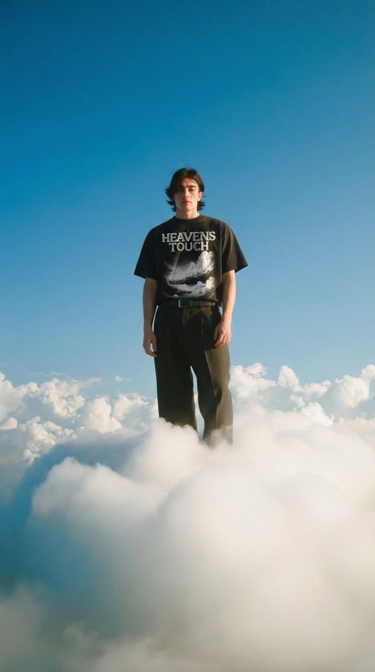 "Heavens Touch Clouds" (BLACK)